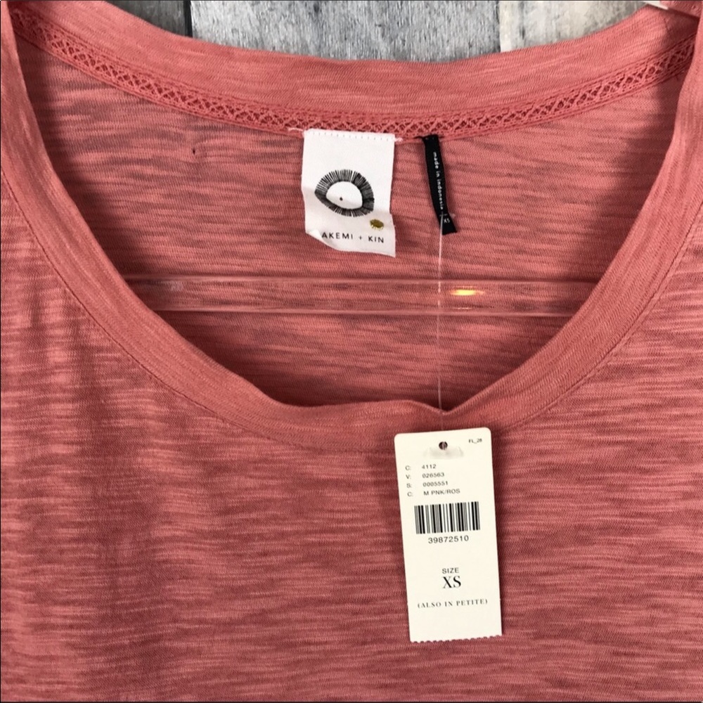 Anthro Akemi & Kin Rose Cascade Ruffle Top  XS NWT - Picture 7 of 8